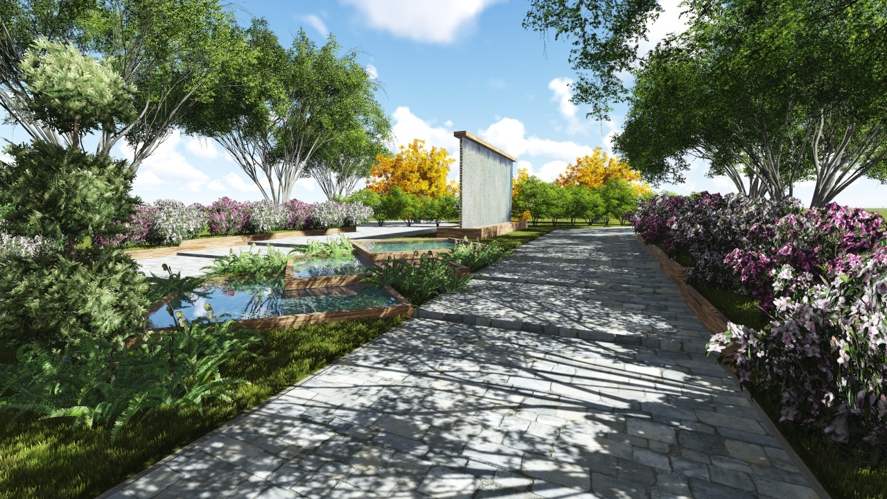 景觀節點效果圖|空間|景觀設計|TkSimniDa 